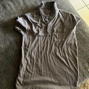 Mens grey polo